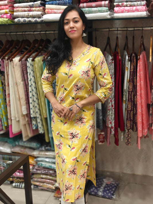 Pure Cotton Kurti 011632