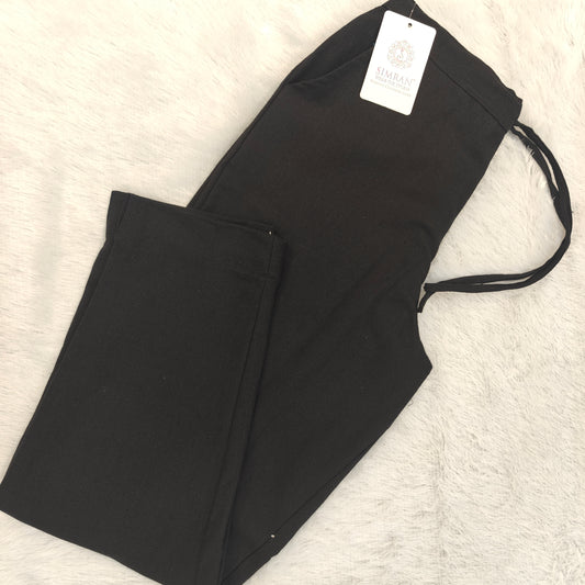 Linen Cotton Pants Black 011604