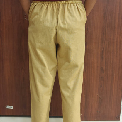 Linen Cotton Pants Beige 011597