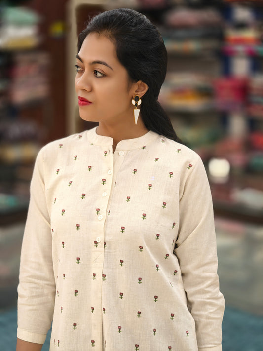 Ivory Short Kurti